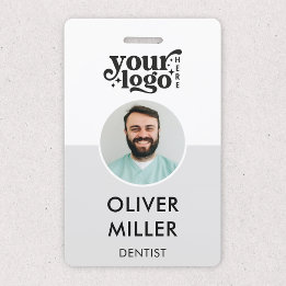 Moderne ID-Karte Minimalistischer Firmenmitarbeite Ausweis