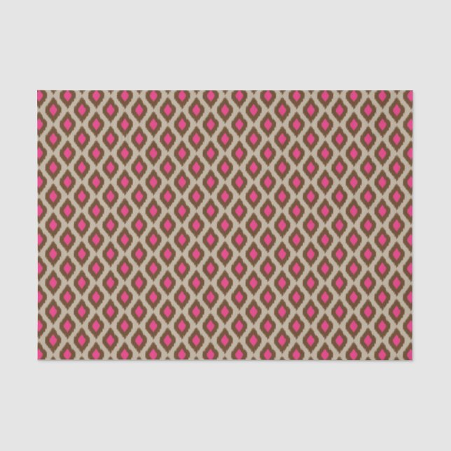 Moderne Ikat-Muster Seidenpapier (Vorderseite)