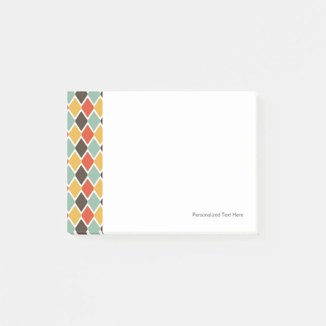 Moderne Ikat-Stammesmode Muster Post-it Klebezettel (Vorderseite)