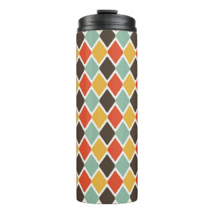 Moderne Ikat-Stammesmode Muster Thermosbecher