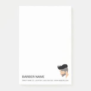Moderne Illustration der Frisur für Männer, benutz Post-it Klebezettel