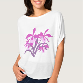 Moderne, im Cattleya-Stil gehaltene Orchidee Tri-Blend Shirt