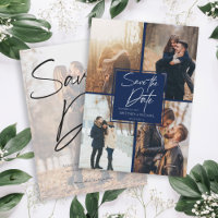 Moderne Image Collage Navy Blue