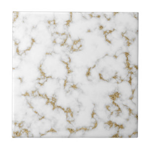 Moderne Imitat aus Gold und grauem Marmor Fliese
