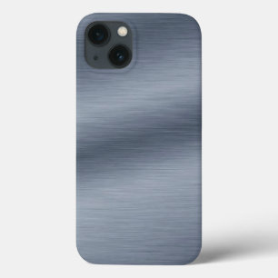 Moderne Imitate aus gebürstetem Stahl Hintergrund iPhone 13 Hülle