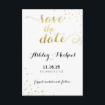 Moderne Imitate Gold Foil Glamour Save the Date<br><div class="desc">Moderne Imitate Gold Foil Glamour Hochzeit speichern das Datum. Matching Invitation,  UAWG,  Guest Information,  Danke,  Save the Date,  Postage-Briefmarke,  Zubehör und mehr unter http://www.zazzle.com/bydandeliondesign</div>