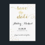 Moderne Imitate Gold Foil Glamour Save the Date<br><div class="desc">Moderne Imitate Gold Foil Glamour Hochzeit speichern das Datum. Matching Invitation,  UAWG,  Guest Information,  Danke,  Save the Date,  Postage-Briefmarke,  Zubehör und mehr unter http://www.zazzle.com/bydandeliondesign</div>