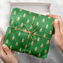 Moderne Imitate Gold Foil Weihnachtsbaumen Fett Fa