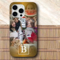 Moderne Imitate Gold-Fotolage & Monogram