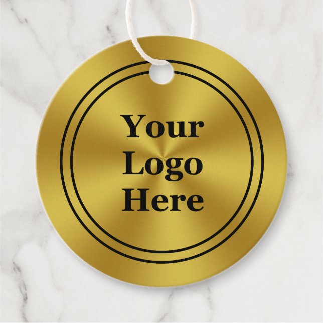 Moderne Imitate Gold-Preis-Tags Geschenkanhänger (Vorderseite)