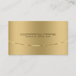 Moderne Imitate Gold Print Stainless Steel Look Visitenkarte