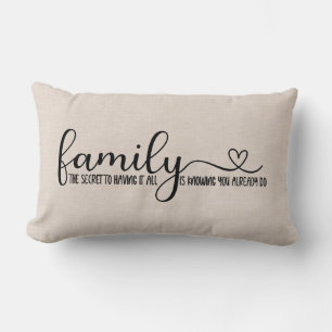 Moderne Imitate Leinen Familienangebot Lendenkissen