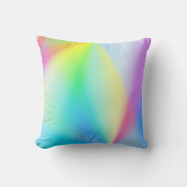 Moderne Imitate mit pastellfarbenem Regenbogen Kissen