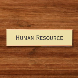 Moderne Imitate - Name der Abteilung "Gold Black O Türschild