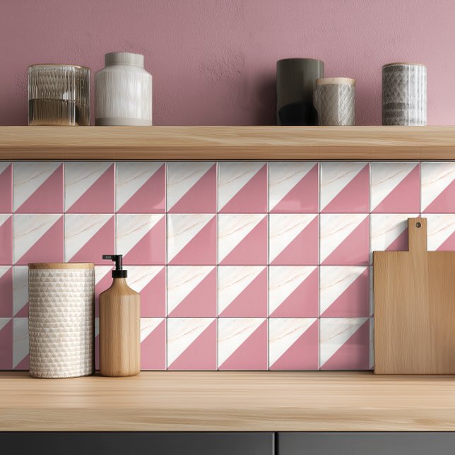 Moderne Imitate Rose Gold Marmor Fliese (Von Creator hochgeladen)