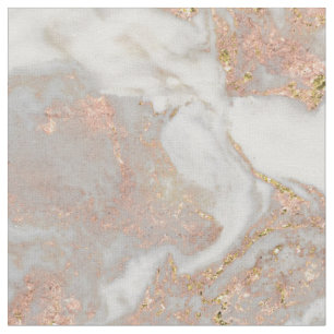 Moderne Imitate Rose Gold Marmor Swirl Chic Stoff