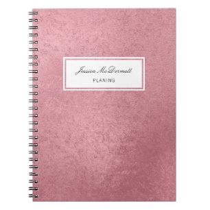 Moderne Imitate Rose Gold Notizblock