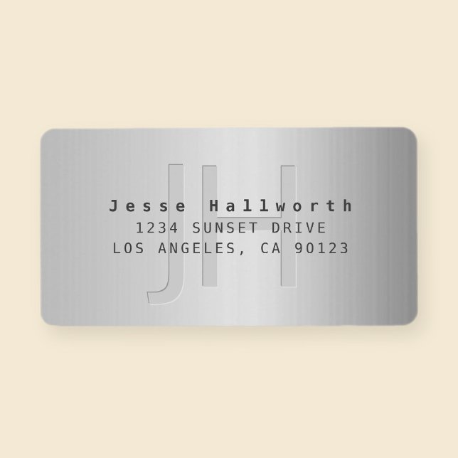 Moderne Imitate Rücksendeadresse Adressaufkleber (Von Creator hochgeladen)