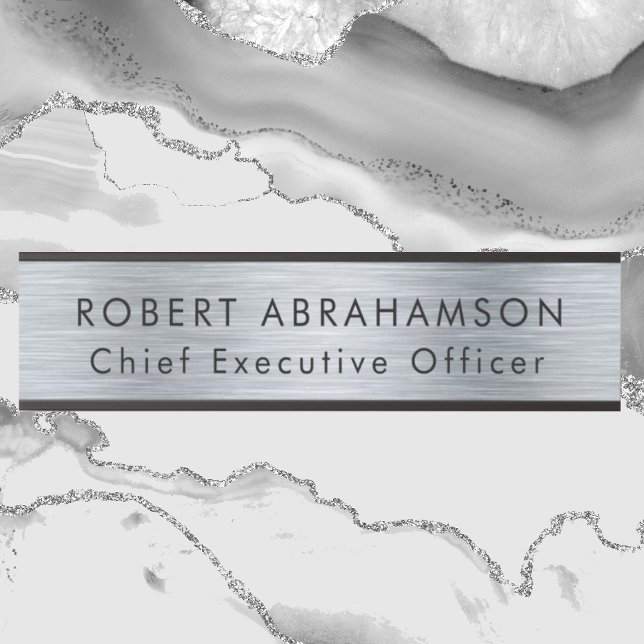 Moderne Imitate Silver Office Türschilder Zeichen  Türschild (Von Creator hochgeladen)