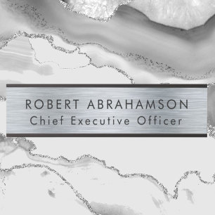 Moderne Imitate Silver Office Türschilder Zeichen Türschild