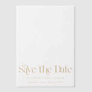 Moderne Imitats Goldtypografie Hochzeit retten das