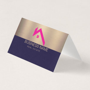 Moderne Immobilien-Haus-Logo Schwarz & Gold
