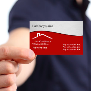 Moderne Immobilienkonstruktion Visitenkarte
