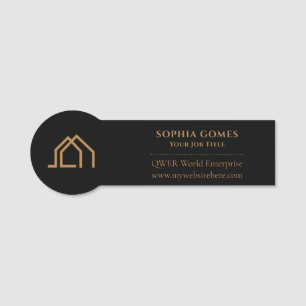 Moderne Immobilienmakler-Abzeichen Magnetische Nam Namensschild