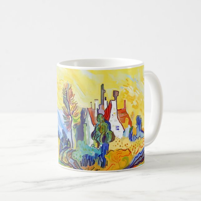 Moderne Impressionistische Kunst Sommerprovenzalem Kaffeetasse (VorderseiteRechts)