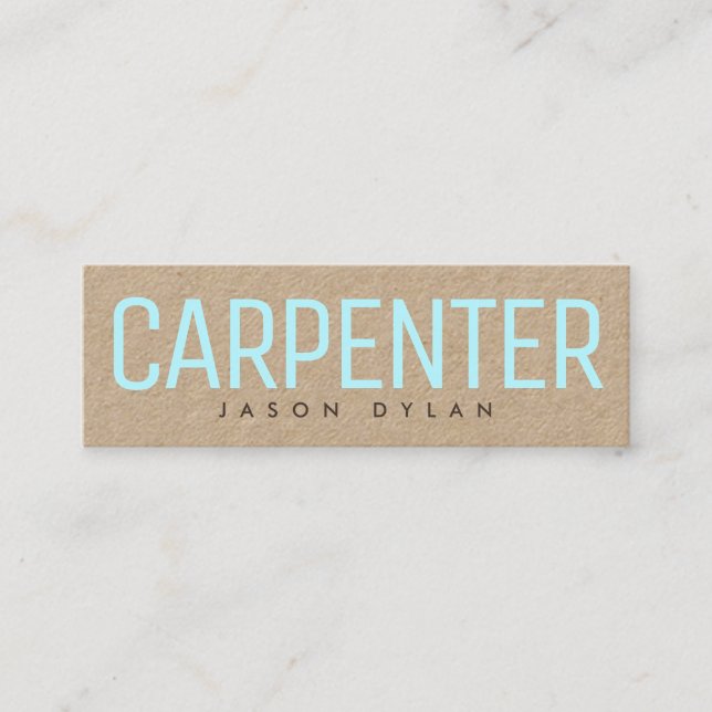 Moderne in Handarbeit gemachte riesige Mini Visitenkarte (Vorderseite)