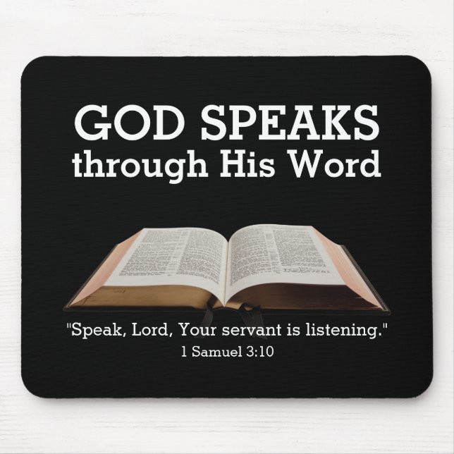 Moderne, individuell anpassbare Bibel Christlich Mousepad (Vorne)
