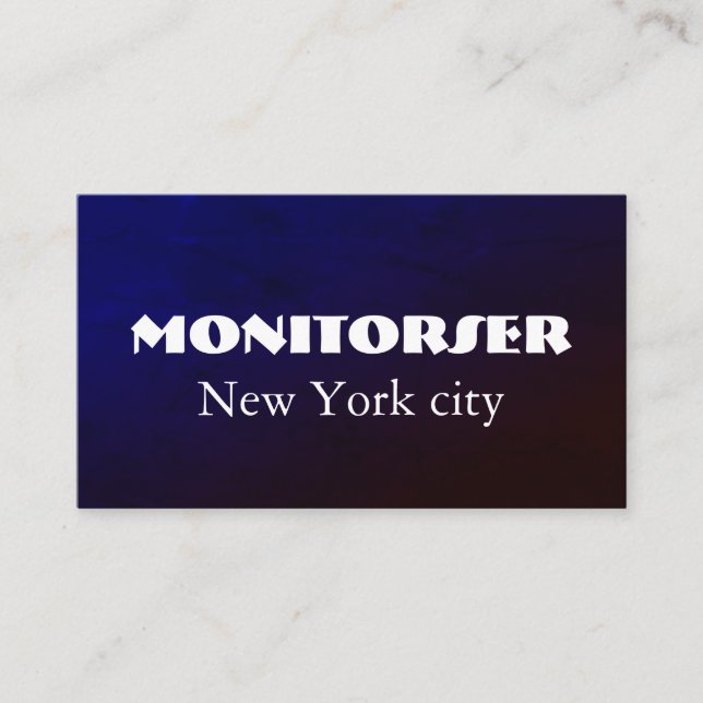 Moderne, individuell anpassbare Visitenkarte (Vorderseite)