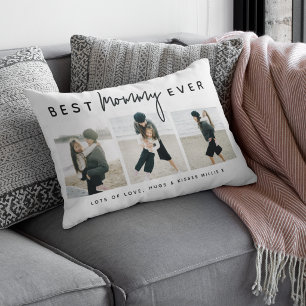 Moderne individuelle Beste Mama überhaupt   3 Foto Lendenkissen