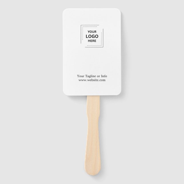 Moderne individuelle Event-Branding-Optik Fächer (Vorderseite)