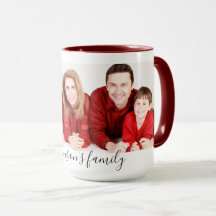 Moderne individuelle Familienfoto- & Text-