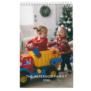 Moderne individuelle Familienfotogeschenke\Erinner Kalender