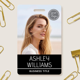 Moderne individuelle Foto-Farb-Logo-Mitarbeiter Sc Ausweis