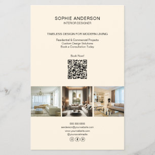 Moderne individuelle Foto-QR-Creme professionell G Flyer