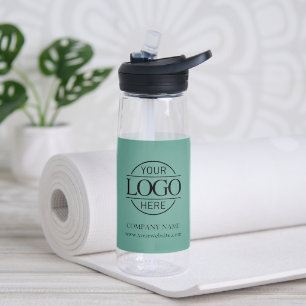 Moderne individuelle Geschäftsbeschriftung mit Log Trinkflasche