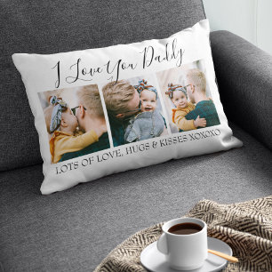 Moderne individuelle I Love You Daddy   3 Fotos Lendenkissen