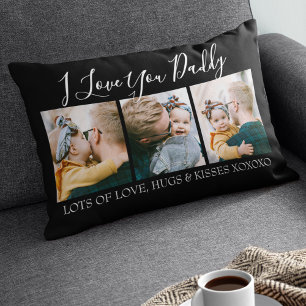 Moderne individuelle I Love You Daddy 3 Fotos Lendenkissen