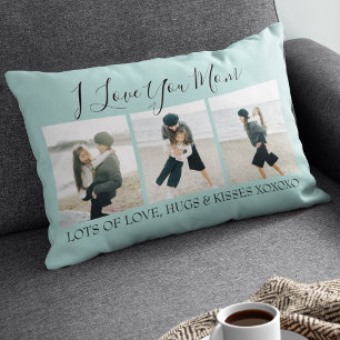 Moderne individuelle I Love You Mom   3 Fotos Lendenkissen