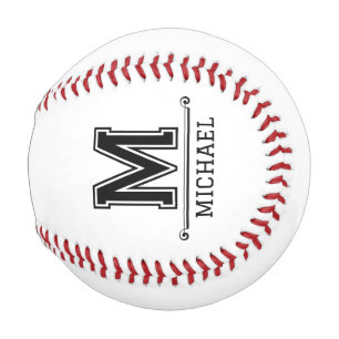 Moderne individuelle Initialen Name Baseball