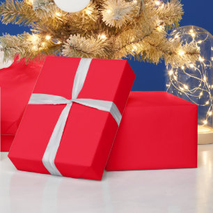 Moderne individuelle Initialen Namen Helles Rot Ge Geschenkpapier