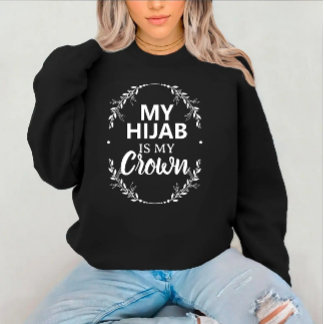Moderne individuelle islamische schwarze Textilie Sweatshirt