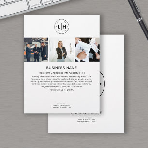 Moderne individuelle Logo-Foto-Unternehmensgeschäf Flyer