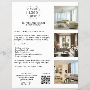 Moderne individuelle Logos Weiße professionelle Ge Flyer