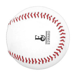 Moderne individuelle Monogramme und Namen Baseball