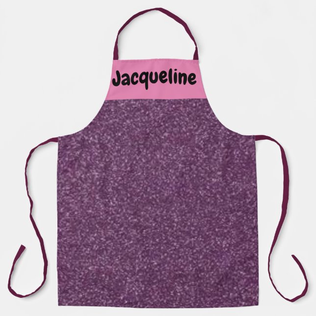 Moderne Individuelle Name-Vorlage Womens Extravaga Schürze (Vorderseite)