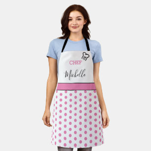 Moderne individuelle personalisierte Kochname-Polk Schürze